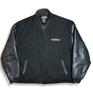 Vintage 90s Wool & Leather Varsity Jacket